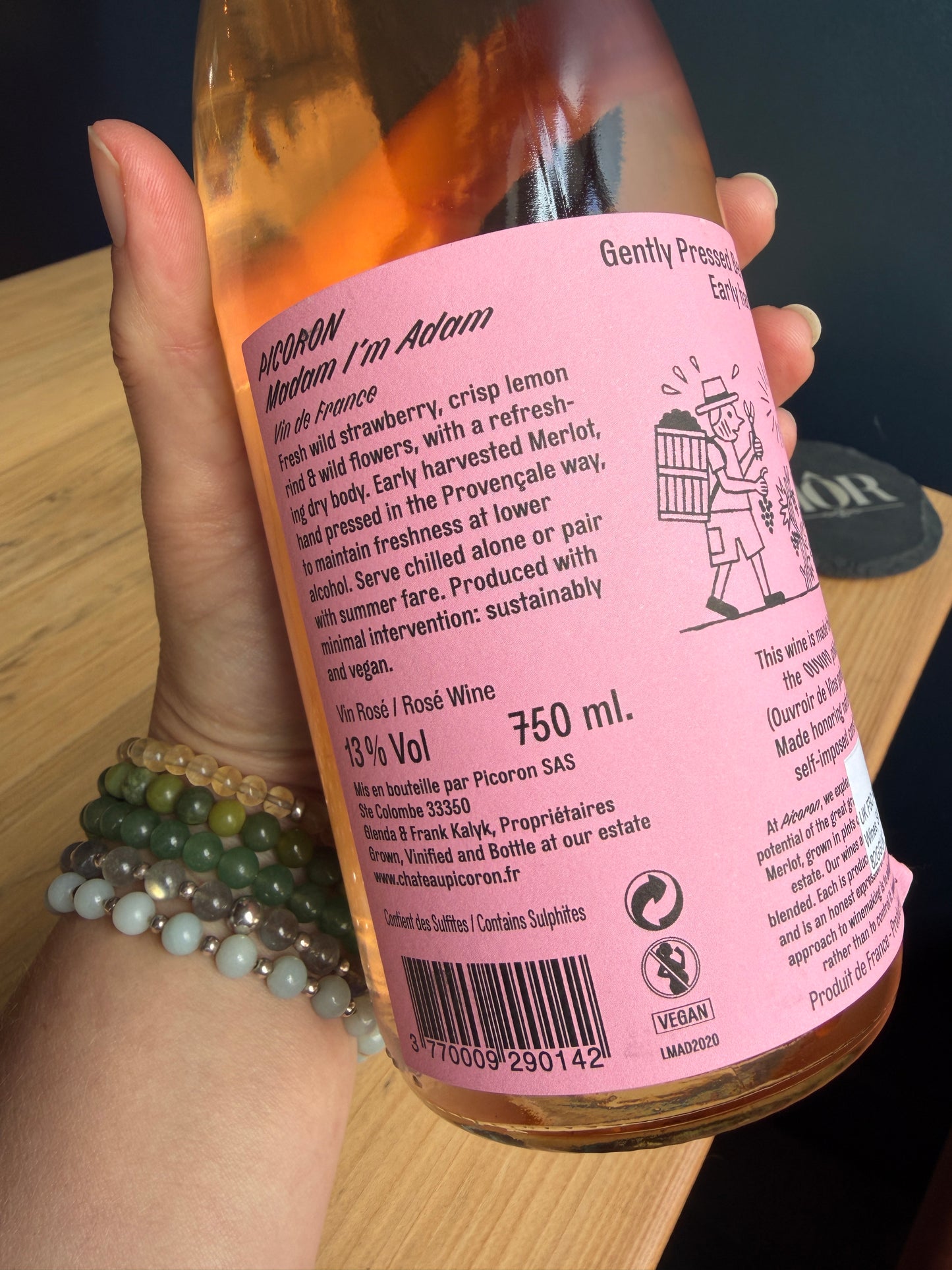 Chateau Picoron Madam I’m Adam Merlot Rose