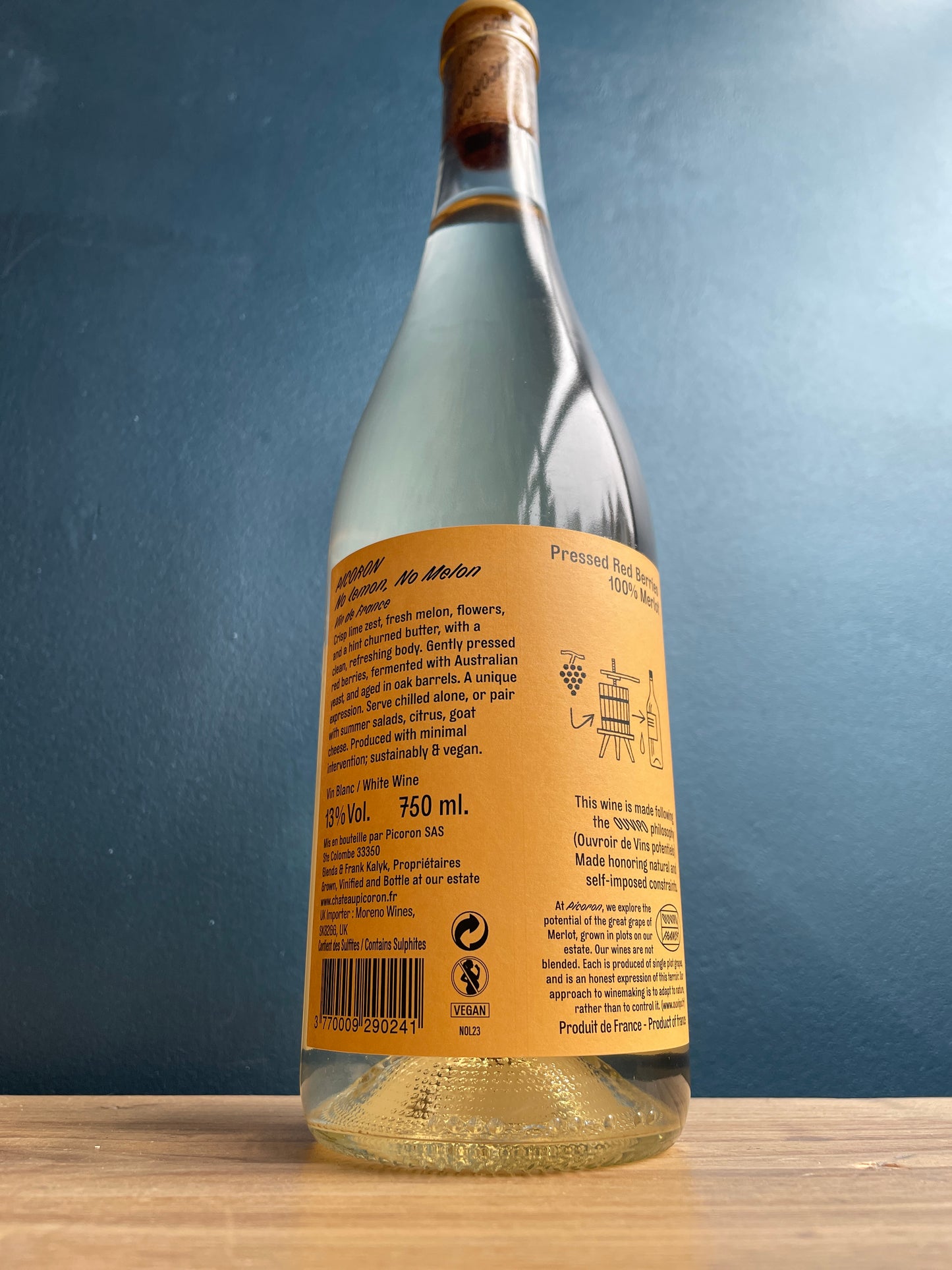 No Lemon No Melon White Merlot, Chateau Picoron