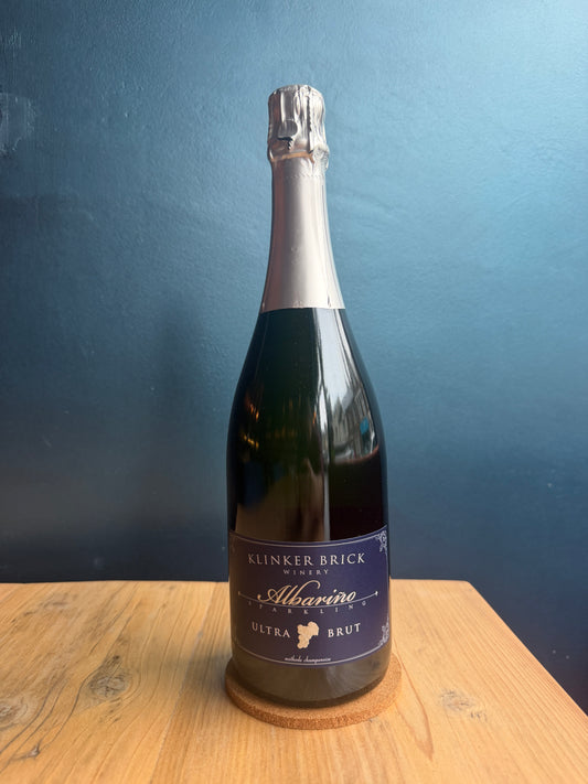Klinker Brick Ultra Brut Sparkling Albarino (Lodi, California)
