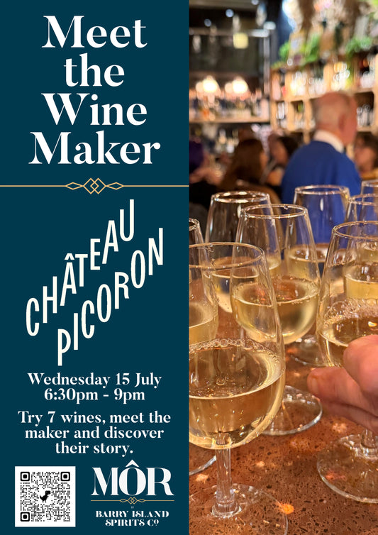 Meet the Wine Maker event with Chateau Picoron at Mor Barry on Wednesday 15 July